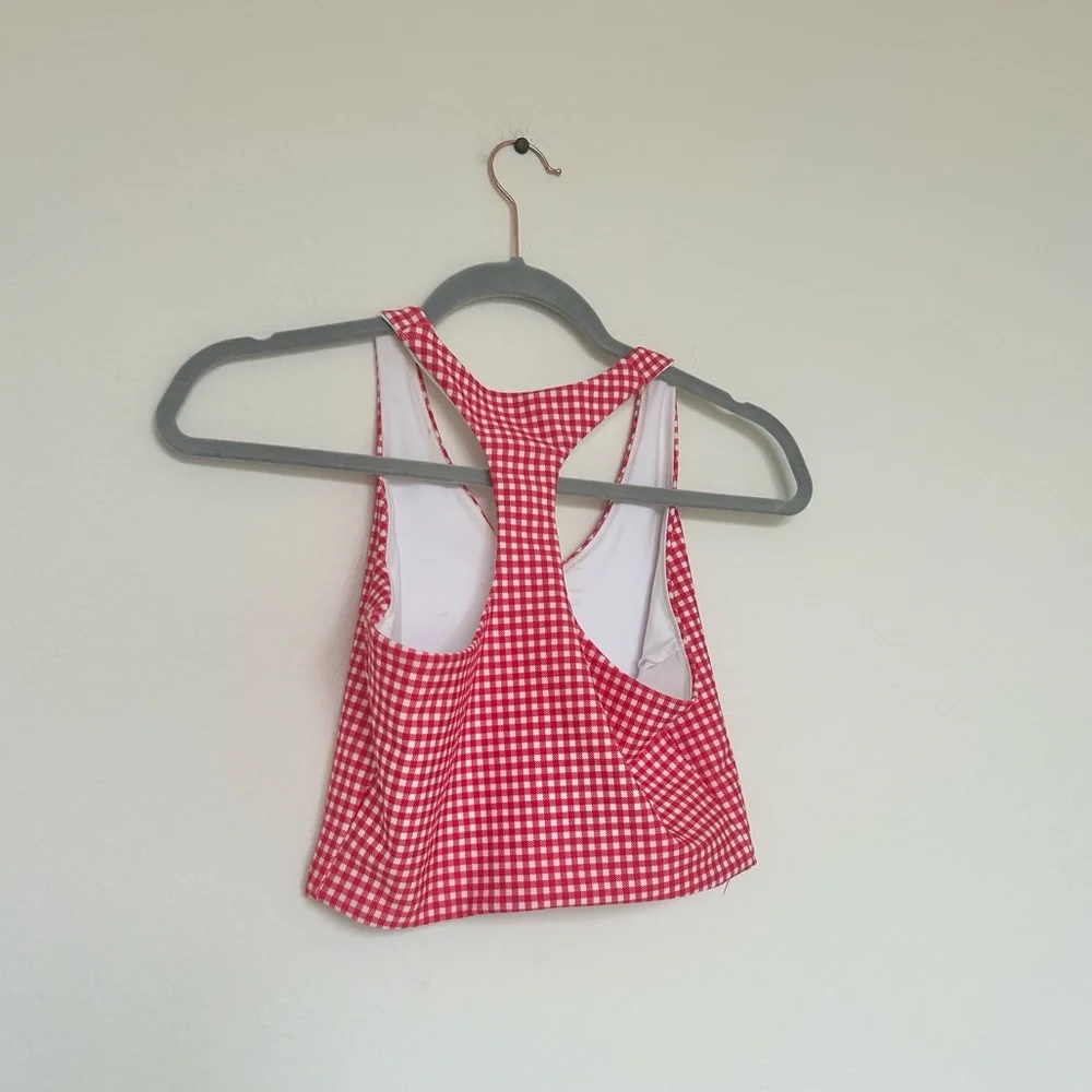 Abercrombie & Fitch YPB sculptLUX Racerback V-Neck Tank & Lined Clean Mini Skirt - Picture 6 of 10